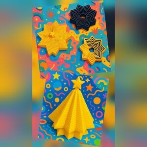 Small 3D-printed star fidget